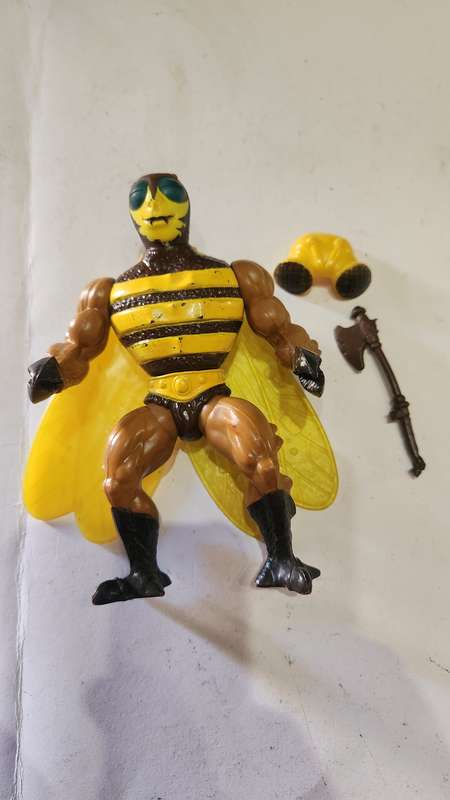 1984 Complete Buzz-Off of He-Man-Masters of the Universe 87 (MOTU) Vintage Figure