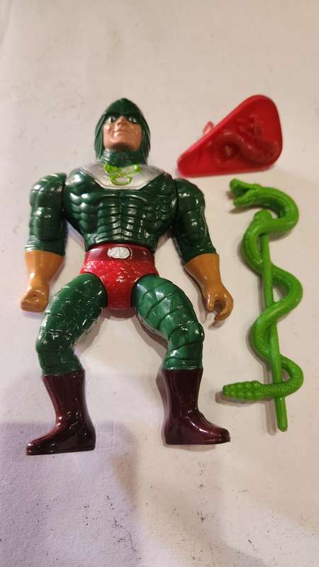 1986 Complete King Hiss of He-Man-Masters of the Universe 87 (MOTU) Vintage Figure