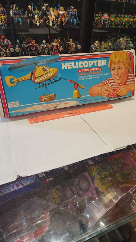 Vintage Boxed Helicopter Battery Operated Remote Controlled
