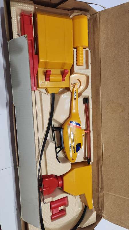 Vintage Boxed Helicopter Battery Operated Remote Controlled
