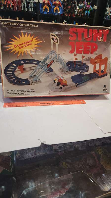 Vintage Boxed Stunt Jeep Set