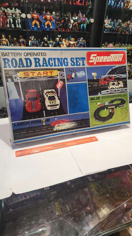Vintage Boxed Speed Trak Road Racing Set