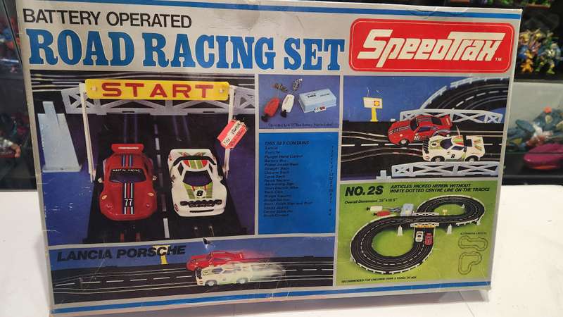 Vintage Boxed Speed Trak Road Racing Set