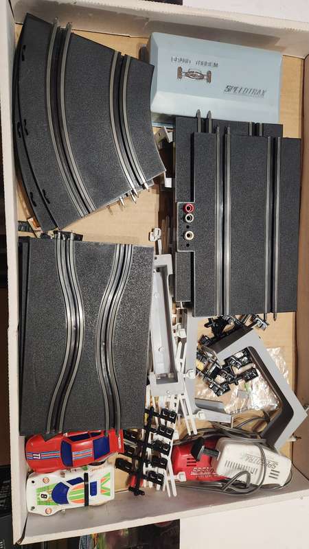 Vintage Boxed Speed Trak Road Racing Set
