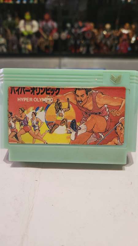 Vintage Tv Game Cartridge Famicom Hyper Olympic