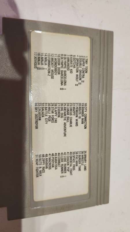 Vintage Tv Game Cartridge Famicom 51 in 1