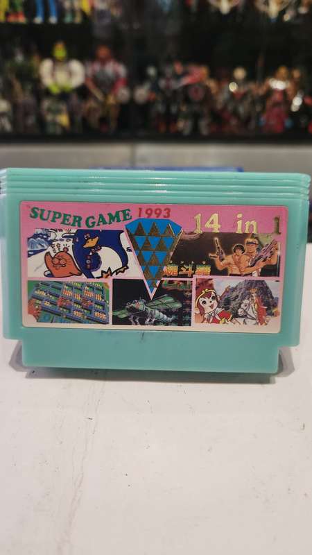 Vintage Tv Game Cartridge Famicom 14 in 1