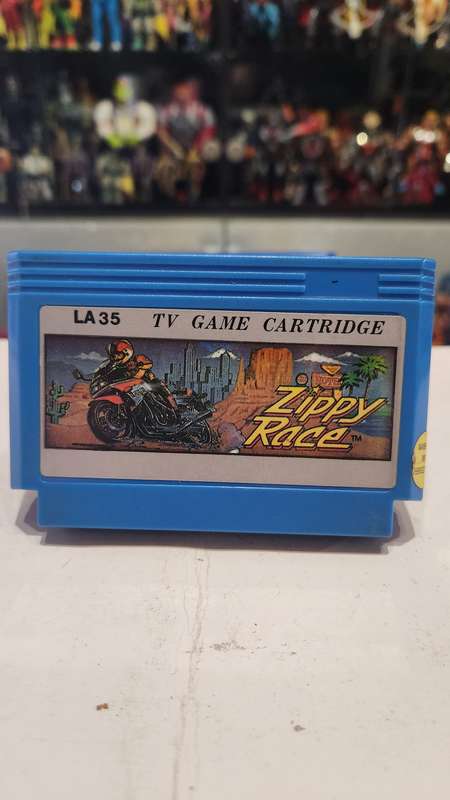 Vintage Tv Game Cartridge Famicom Zippy Race