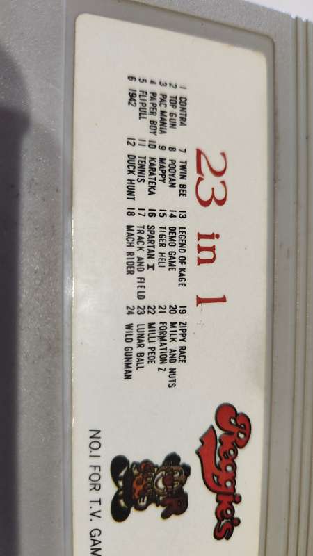 Vintage Tv Game Cartridge Famicom 23 in 1