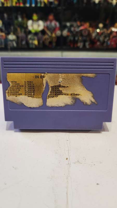 Vintage Tv Game Cartridge Famicom 64 in 1