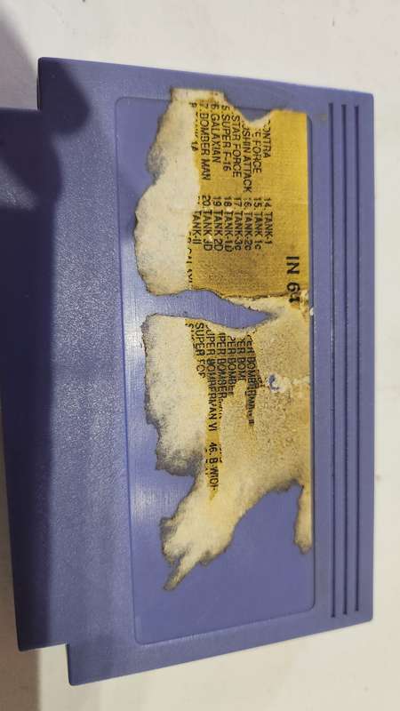 Vintage Tv Game Cartridge Famicom 64 in 1