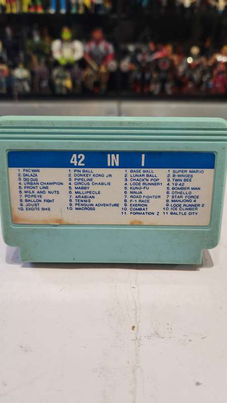 Vintage Tv Game Cartridge Famicom 42 in 1