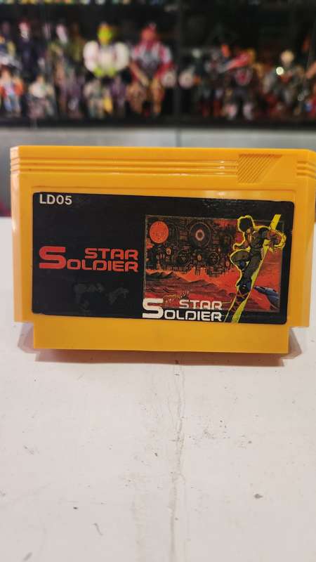 Vintage Tv Game Cartridge Famicom Star Soldier