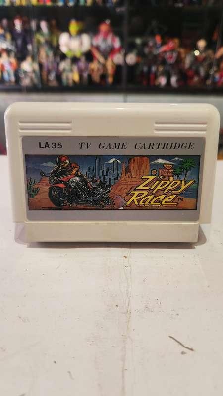 Vintage Tv Game Cartridge Famicom Zippy Race