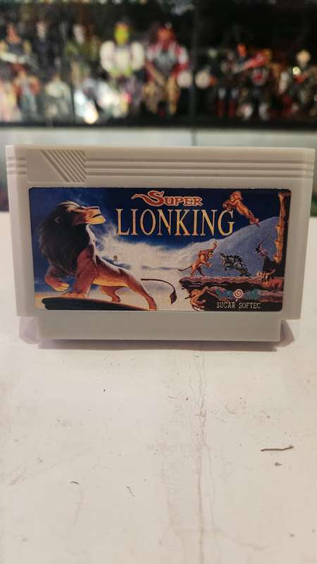 Vintage Tv Game Cartridge Famicom Lion King