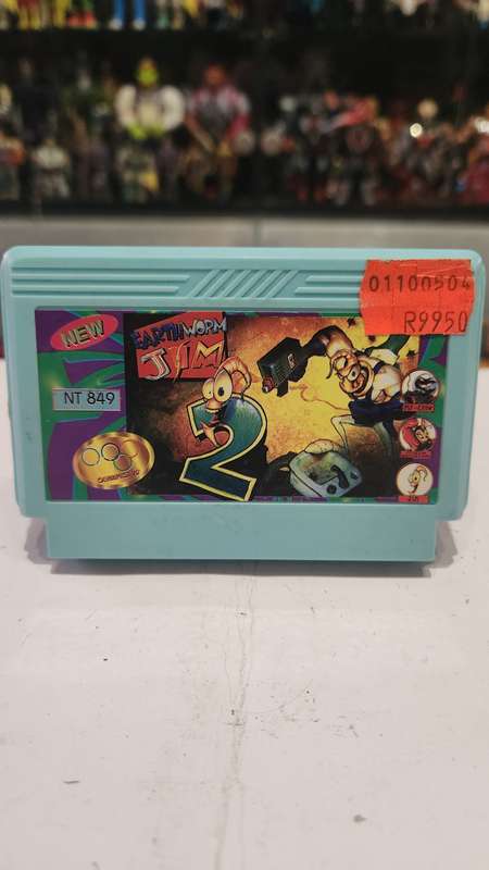 Vintage Tv Game Cartridge Famicom Earthworm Jim 2