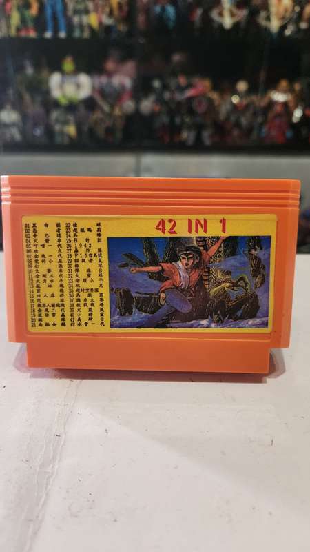 Vintage Tv Game Cartridge Famicom 42 in 1