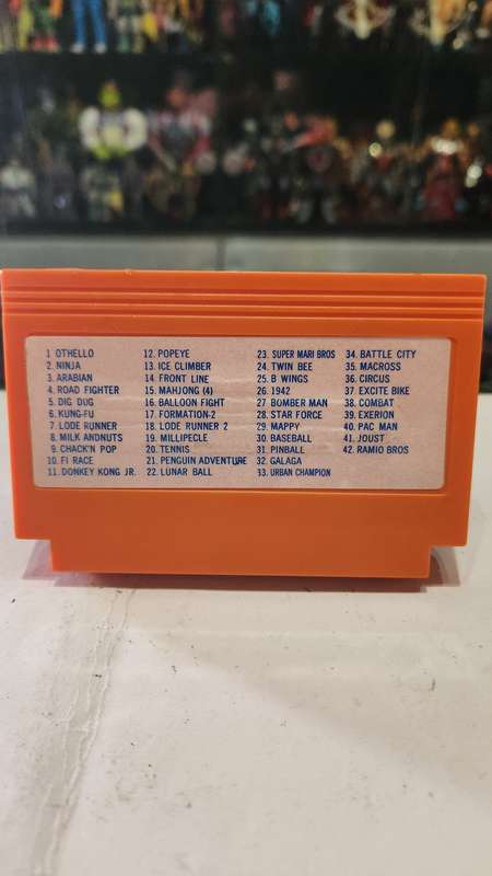 Vintage Tv Game Cartridge Famicom 42 in 1