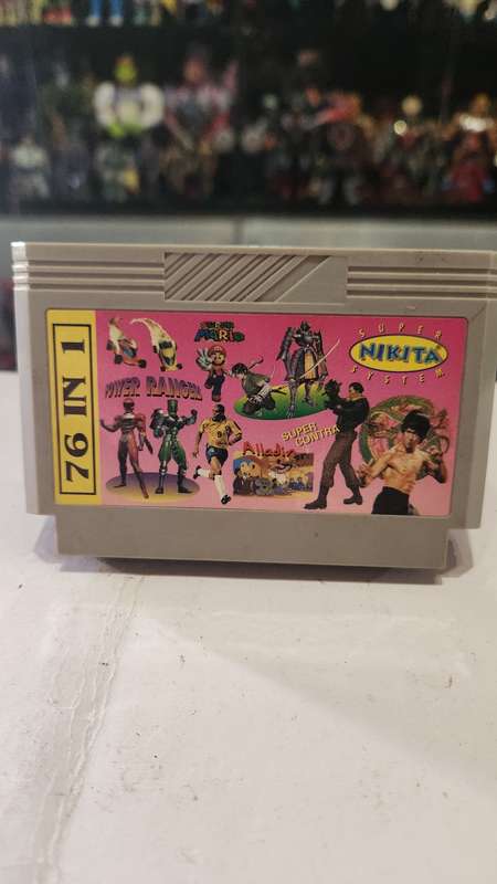 Vintage Tv Game Cartridge Famicom 76 in 1