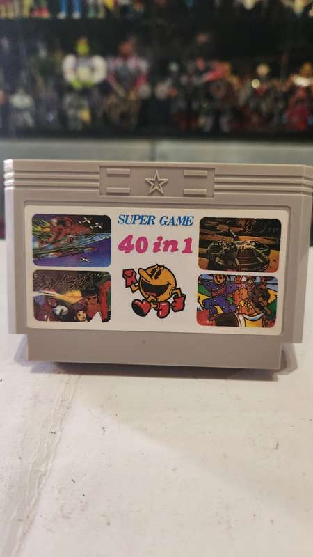 Vintage Tv Game Cartridge Famicom 40 in 1