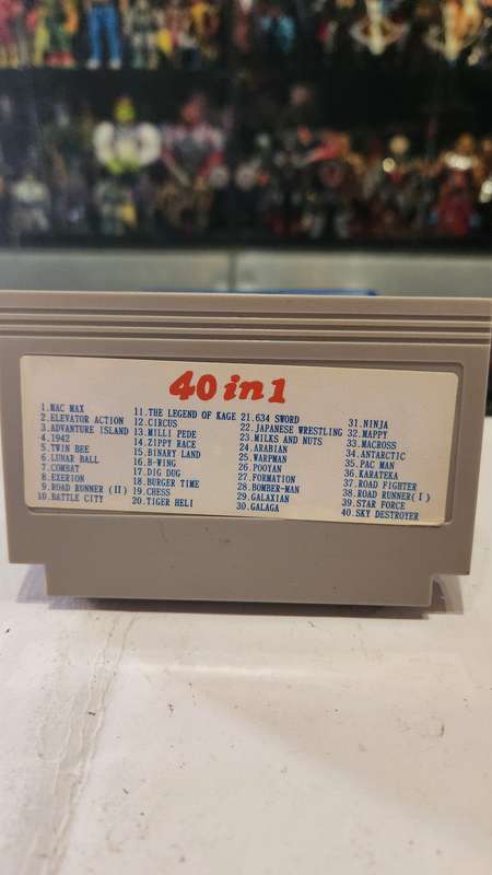 Vintage Tv Game Cartridge Famicom 40 in 1
