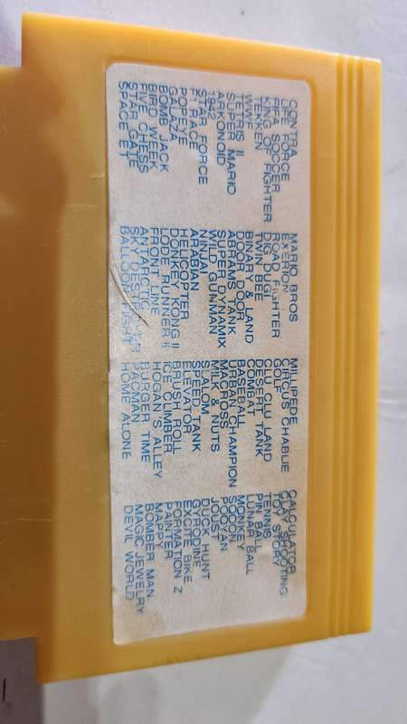 Vintage Tv Game Cartridge Famicom 76 in 1