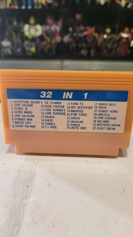 Vintage Tv Game Cartridge Famicom 32 in 1
