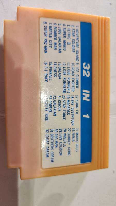 Vintage Tv Game Cartridge Famicom 32 in 1
