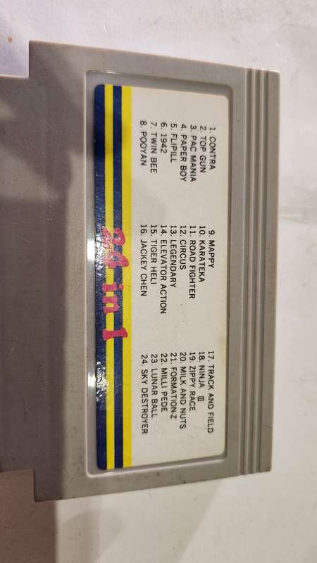 Vintage Tv Game Cartridge Famicom 24 in 1