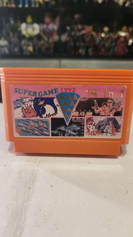 Vintage Tv Game Cartridge Famicom 14 in 1