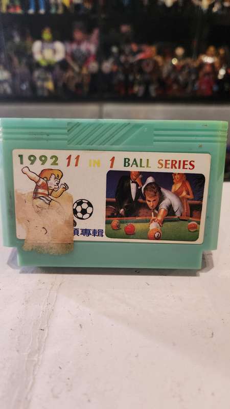 Vintage Tv Game Cartridge Famicom 11 in 1