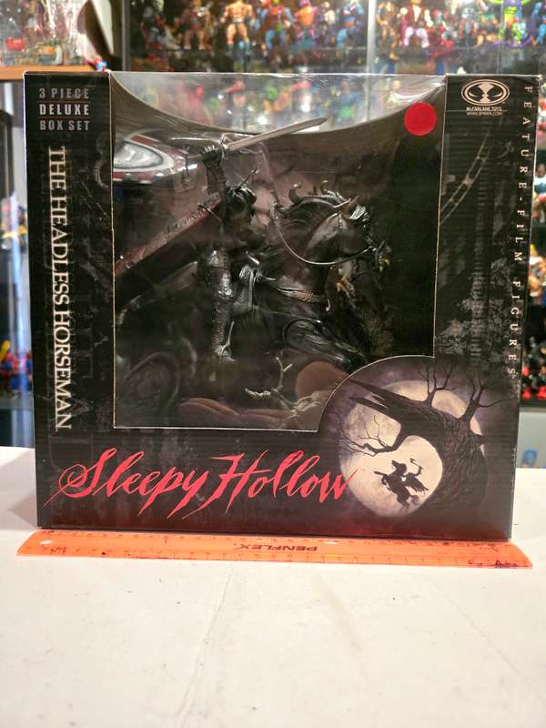 Moc 1999 Mcfarlane Sleepy Hollow The Headless Horseman Deluxe Set