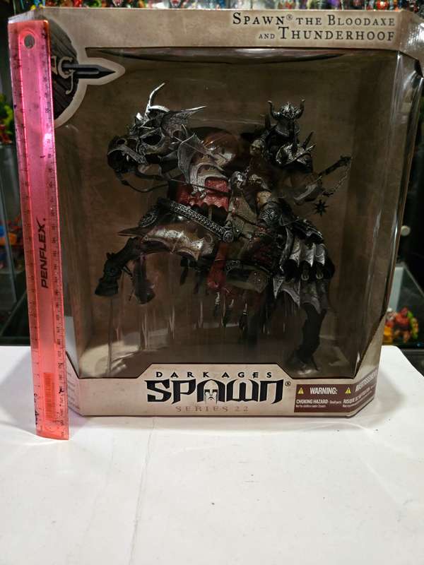 Moc 2002 Mcfarlane Spawn Dark Ages Bloodaxe And Thunderhoof Deluxe Box Set