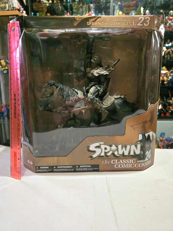 Moc 2003 Mcfarlane Spawn The Black Knight And Battle Horse Deluxe Box Set