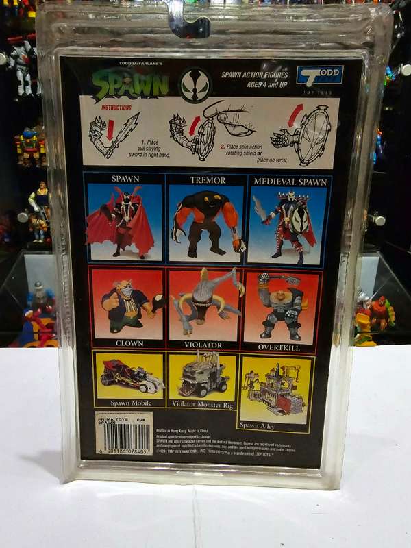 Moc 1994 Mcfarlane Medieval Spawn With Comic Book Vintage Figure