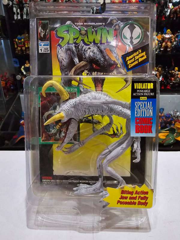 Moc 1994 Mcfarlane Spawn Violator With Comic Book Vintage Figure