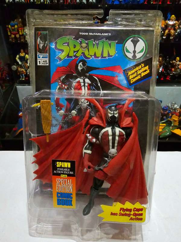Moc 1994 Mcfarlane Spawn With Comic Book Vintage Figure