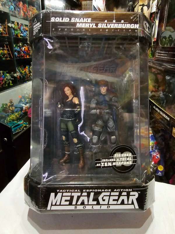 Moc 1999 Mcfarlane Metal Gear Solid Solid Snake And Meryl Silverburgh Special Edition