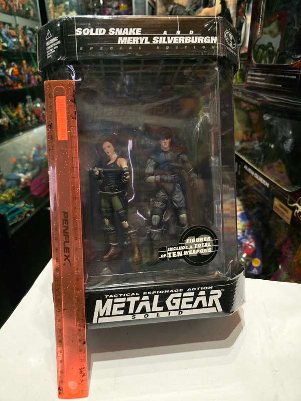 Moc 1999 Mcfarlane Metal Gear Solid Solid Snake And Meryl Silverburgh Special Edition