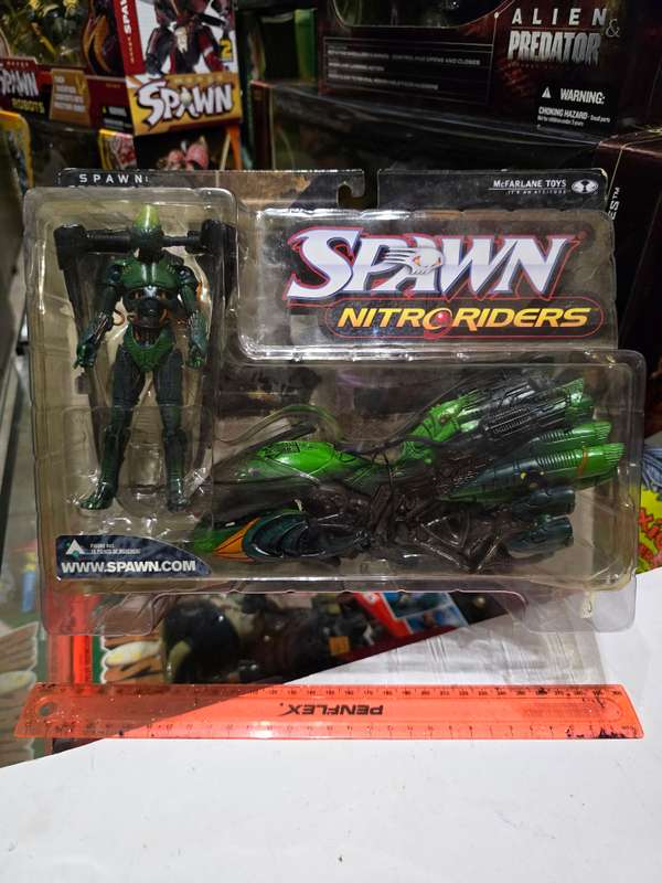Moc 1999 Mcfarlane Spawn Nitro Riders Green Vapor