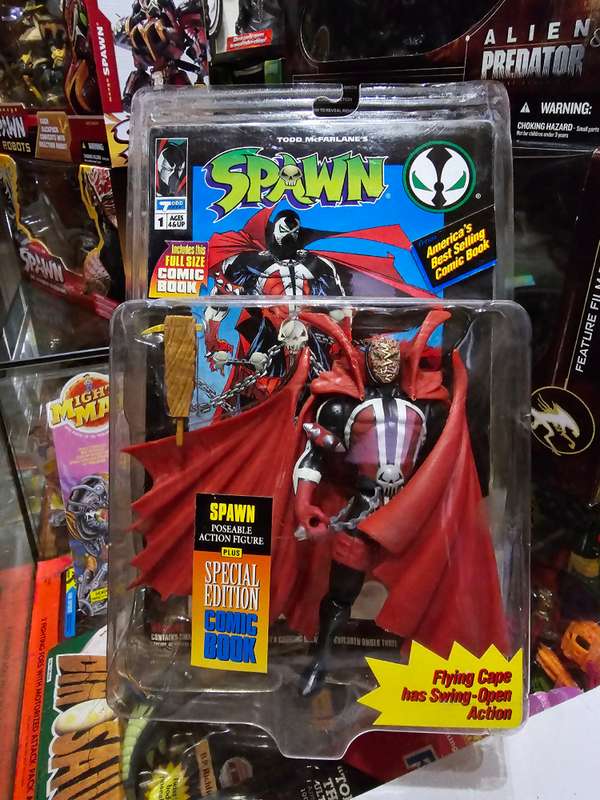 Moc 1994 Mcfarlane Spawn With Comic Book