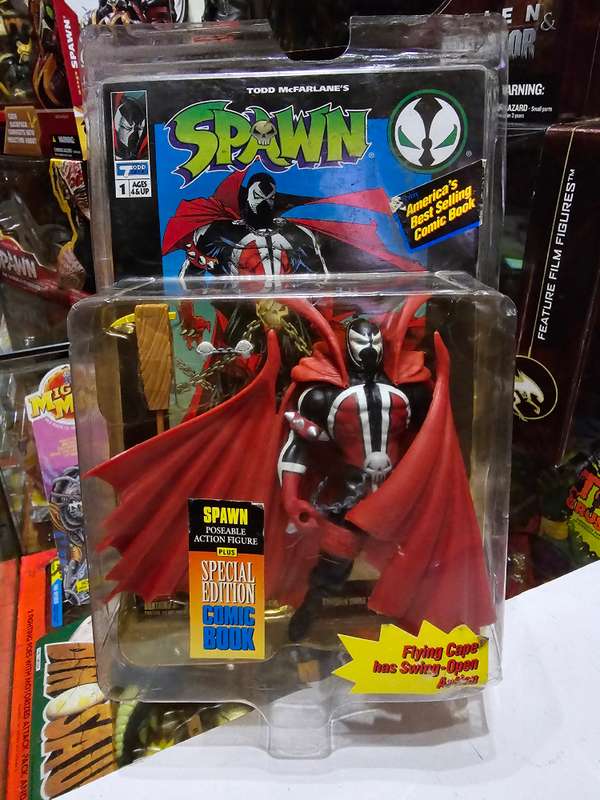 Moc 1994 Mcfarlane Spawn With Comic Book Vintage Figure