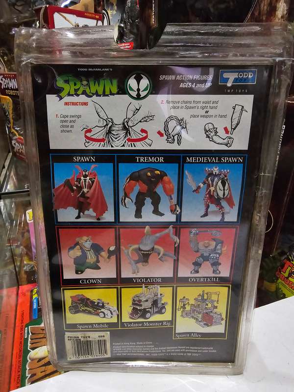 Moc 1994 Mcfarlane Spawn With Comic Book Vintage Figure