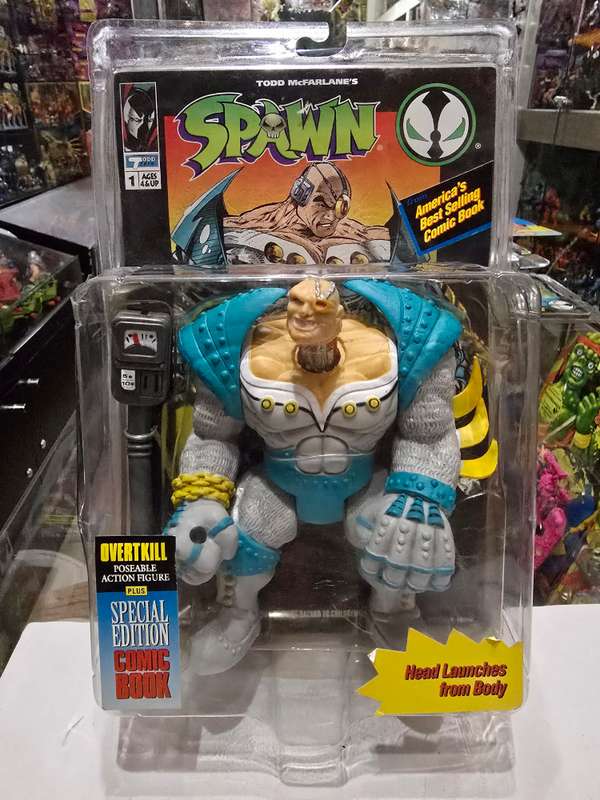 Moc 1994 Mcfarlane Spawn Overtkill With Comic Book
