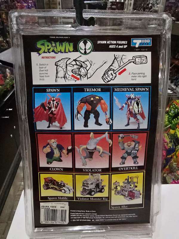 Moc 1994 Mcfarlane Spawn Overtkill With Comic Book