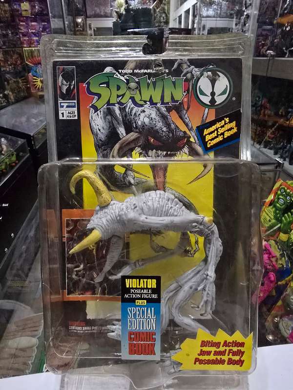 Moc 1994 Mcfarlane Spawn Violator With Comic Book Vintage Figure