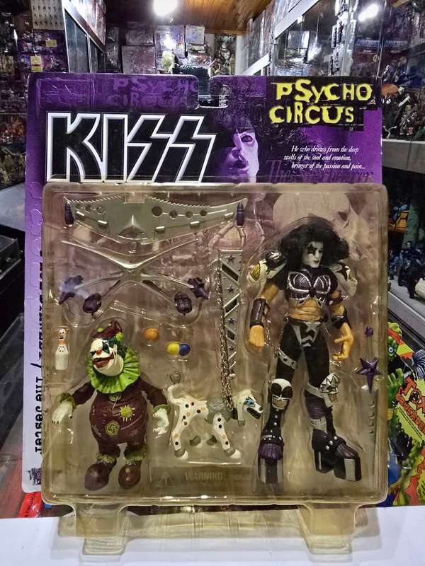 Moc 1998 Mcfarlane Kiss Psycho Circus Paul Stanley and The Jester