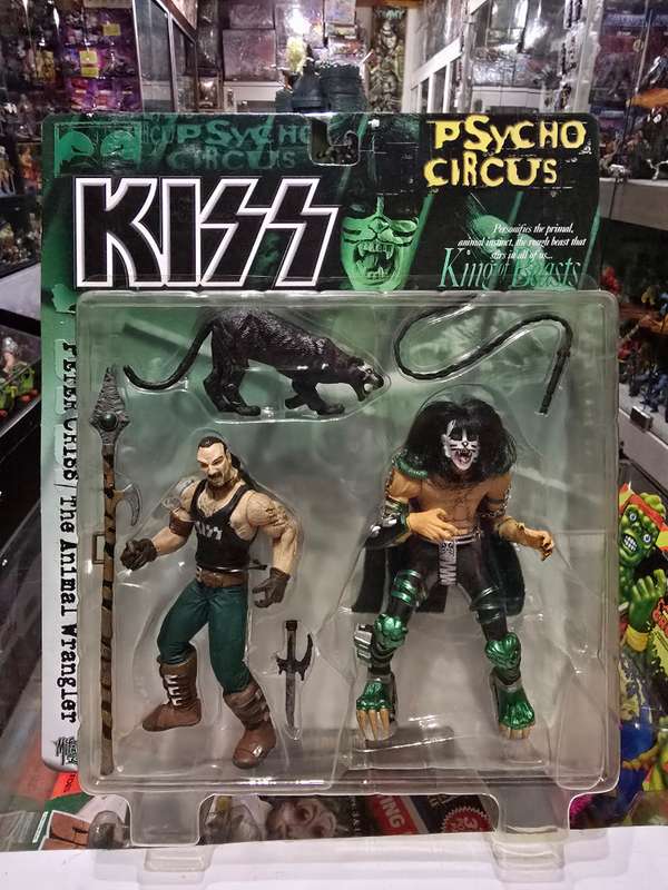 Moc 1998 Mcfarlane Kiss Psycho Circus Peter Criss and The Animal Wrangler