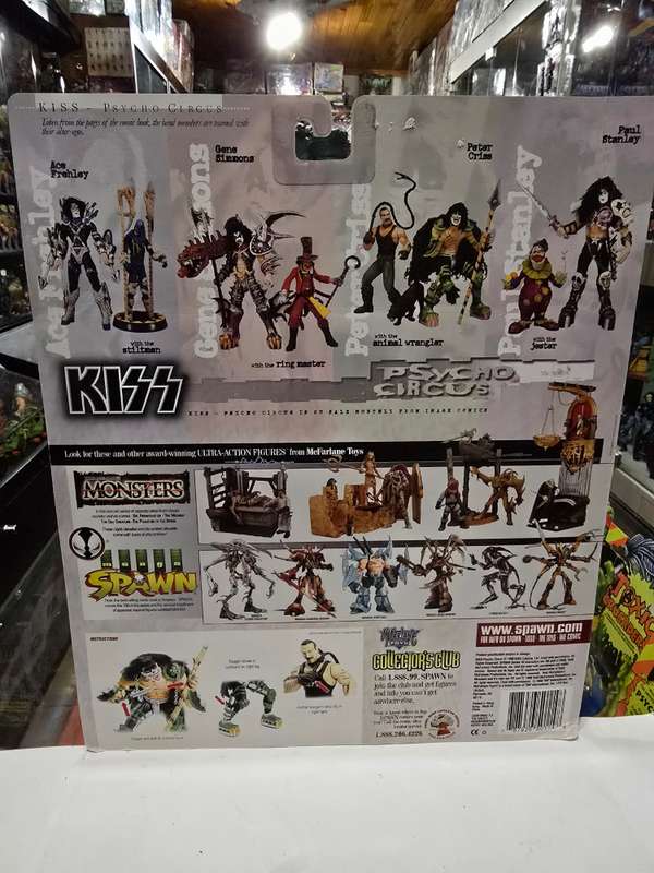 Moc 1998 Mcfarlane Kiss Psycho Circus Peter Criss and The Animal Wrangler