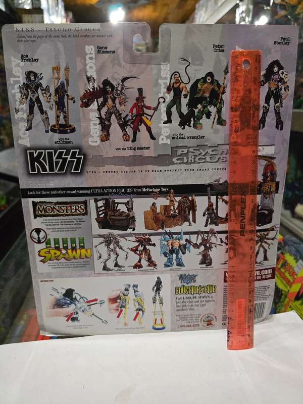 Moc 1998 Mcfarlane Kiss Psycho Circus Ace Frehley and The Stiltman